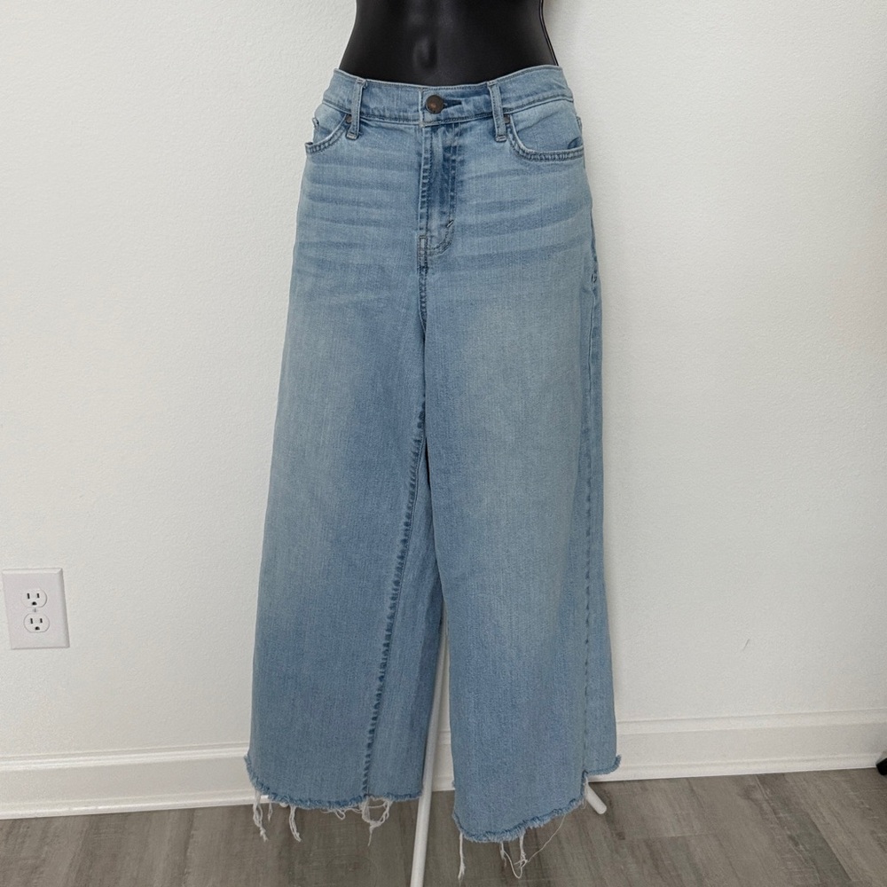 a.n.a Women's High Rise Wide Leg Jeans - Light Blue